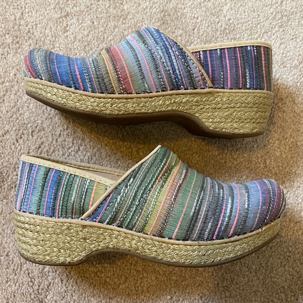Dansko Espadrille Clogs Size 37